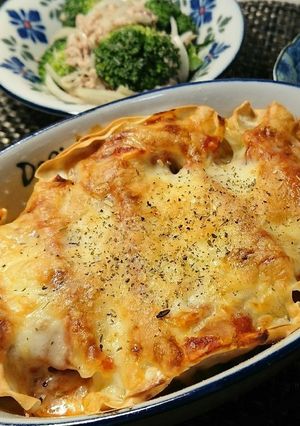 楽チン♪餃子deラザニア風-レシピのメイン写真