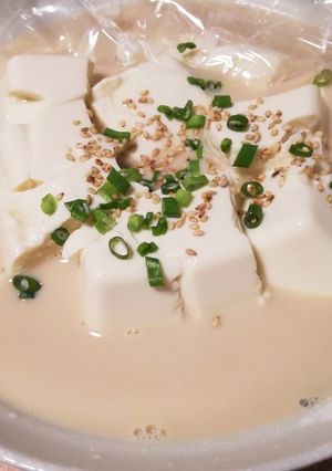 豆腐たっぷり豆乳スープ-レシピのメイン写真