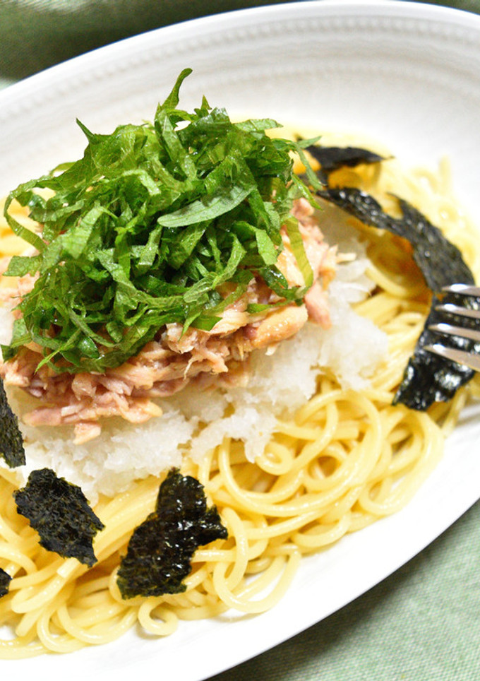 簡単！ツナと大根おろしの和風スパゲッティ-レシピのメイン写真