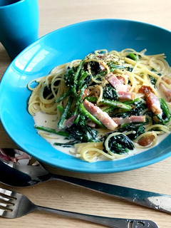 ほうれん草とベーコンのクリームパスタ-レシピのメイン写真