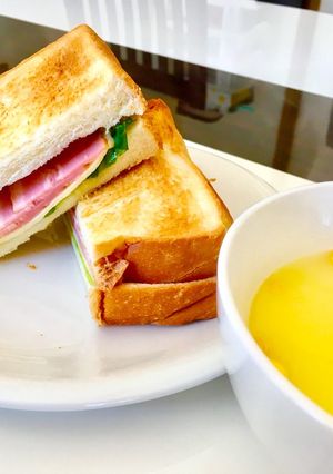 メーカーを使わずにホットサンド-レシピのメイン写真