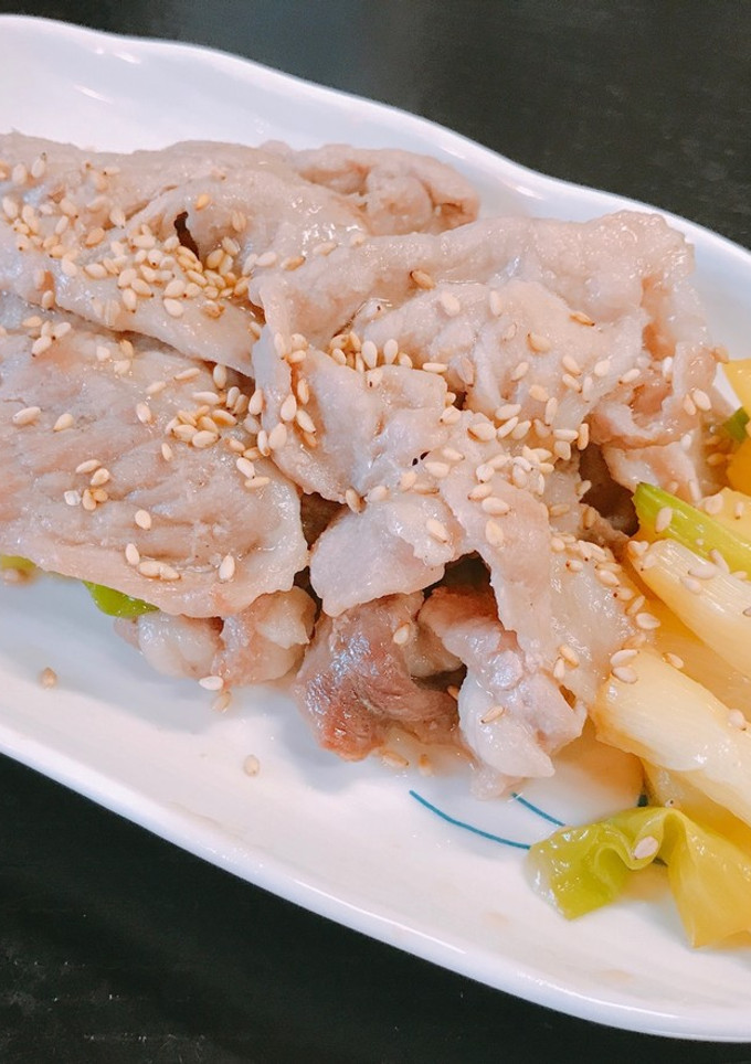 簡単！豚肉とネギの照り焼き-レシピのメイン写真