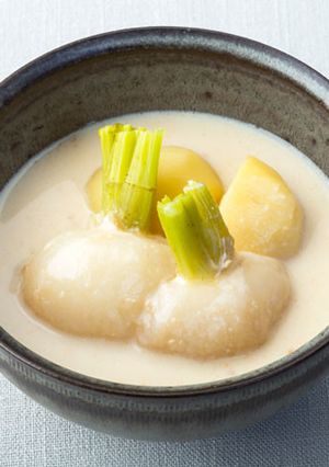 新じゃがと小かぶの豆乳スープ-レシピのメイン写真