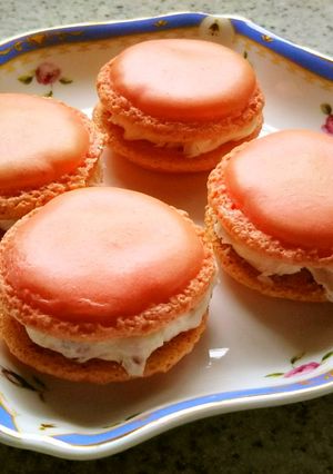 ★簡単絶品本格的☆苺ミルクマカロン-レシピのメイン写真