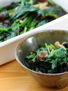 青菜とワカメのおひたし-レシピのメイン写真
