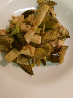 ナスといかの炒め物-レシピのメイン写真