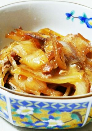 豚バラ肉と玉ねぎの煮物-レシピのメイン写真