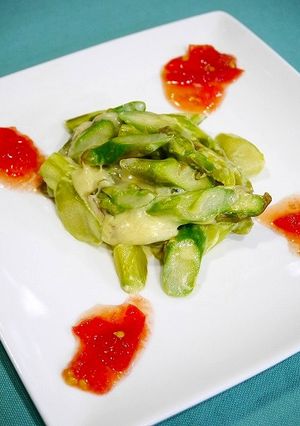 簡単！レンチン副菜☆アスパラチーズ-レシピのメイン写真