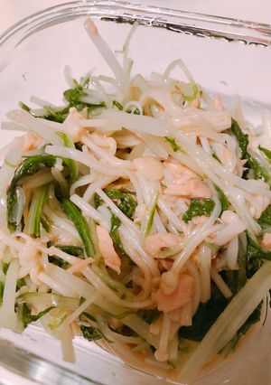 水菜とエノキのツナ和え-レシピのメイン写真