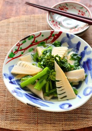 5分で本格和食♡菜の花と筍のさっと煮-レシピのメイン写真