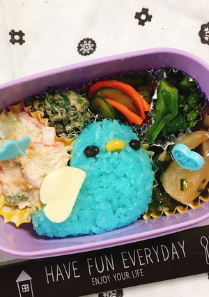 幸せの青い小鳥さん弁当-レシピのメイン写真