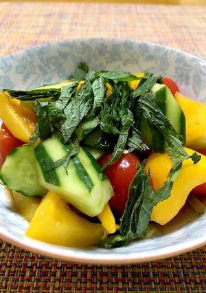 ３種の野菜を使ったサッパリサラダ-レシピのメイン写真