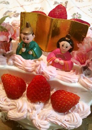 ひな祭りケーキ-レシピのメイン写真