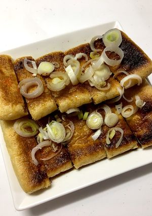 油揚げのカリカリ焼き✨簡単おつまみ！！-レシピのメイン写真