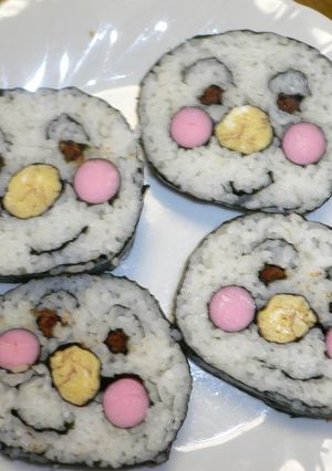 ♪アンパンマンの巻き寿司♪節分に-レシピのメイン写真