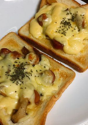 きのこトースト-レシピのメイン写真