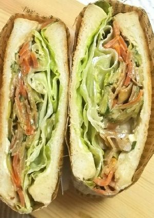 コボウサラダのホットサンド-レシピのメイン写真