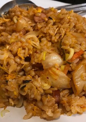 ５分でぱぱっと！キムチチャーハン-レシピのメイン写真