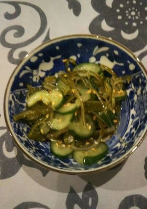 茎わかめ☆キュウリの酢物-レシピのメイン写真