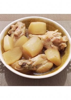 とり手羽元と大根の甘酢しょう油煮♡-レシピのメイン写真