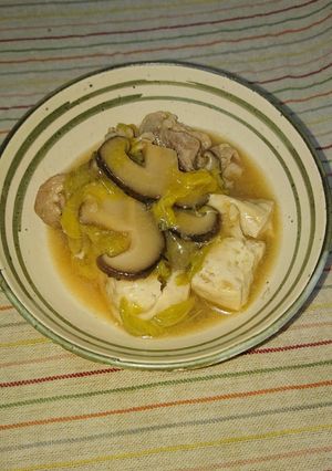 椎茸たっぷりの肉豆腐(^-^)/-レシピのメイン写真
