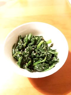 簡単ほうれん草ナムル副菜-レシピのメイン写真