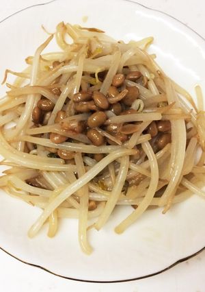 時短!簡単!安価!もやし&納豆炒め-レシピのメイン写真