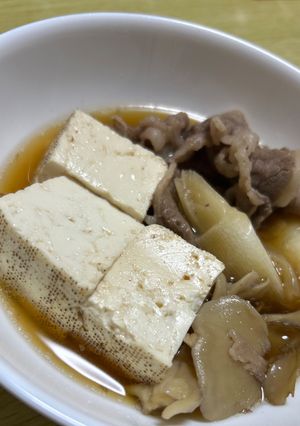 順に茹でるだけ♩残り汁で肉うどん⭐️肉豆腐-レシピのメイン写真