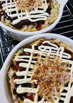 絶品♪お好み焼き？グラタン？パスタ？ww-レシピのメイン写真