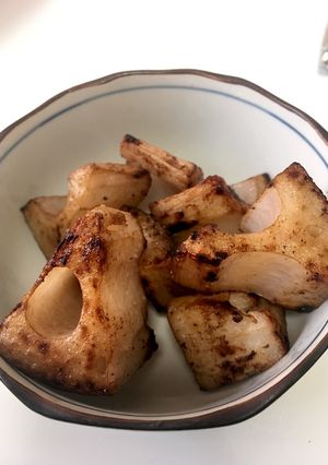 【素材の味】れんこんの塩バター焼き-レシピのメイン写真