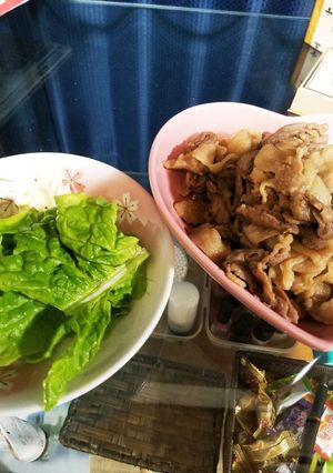 簡単★豚こまのレタス包み-レシピのメイン写真