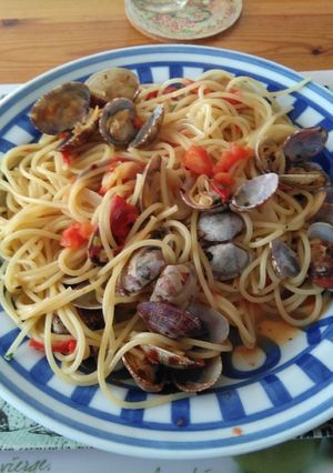 あさりとトマトのスパゲティ-レシピのメイン写真