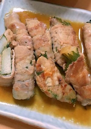 豚肉と大葉の山芋巻き-レシピのメイン写真