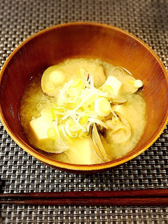 簡単おふくろの味♡あさりと豆腐のお味噌汁-レシピのメイン写真