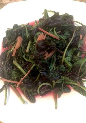 葉アマランサスred spinach炒め-レシピのメイン写真