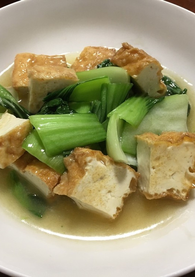 厚揚げと青梗菜の塩炒め-レシピのメイン写真