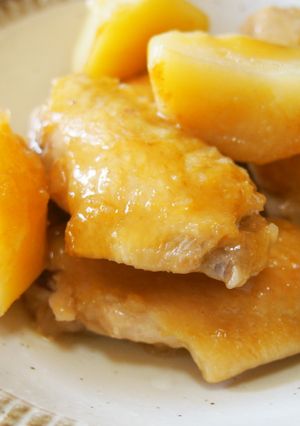 手羽先とじゃが芋の煮物♪ホクホク食感♪-レシピのメイン写真