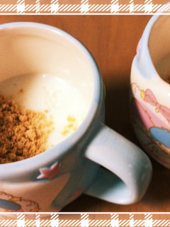 妊娠中の便秘予防に!きな粉がけ牛乳寒天-レシピのメイン写真