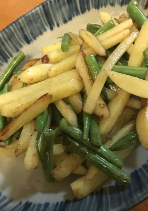 新じゃがとインゲン豆の炒め物-レシピのメイン写真