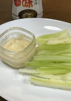 液味噌で簡単マヨ味噌ディップ＆野菜-レシピのメイン写真