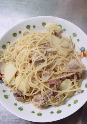 豚肉とじゃがいもパスタ-レシピのメイン写真