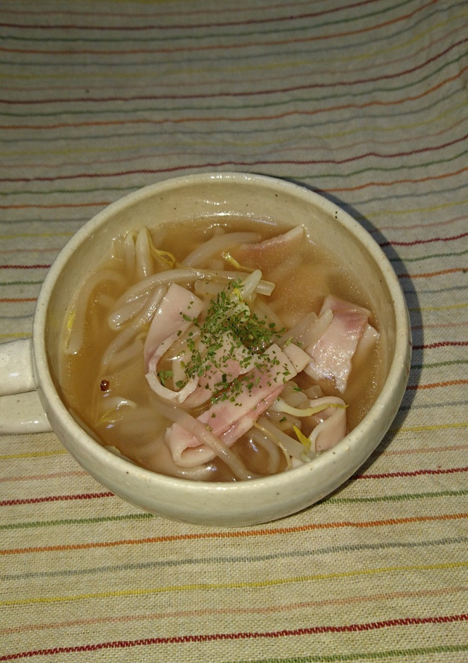 簡単！ハムともやしのスープ-レシピのメイン写真