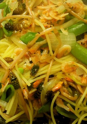 ５分で桜えびの春パスタ-レシピのメイン写真