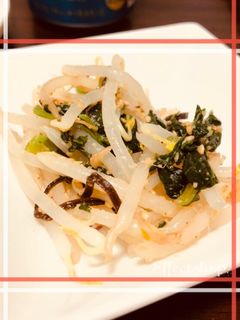 もやしとほうれん草の塩昆布٩( ᐛ )و-レシピのメイン写真