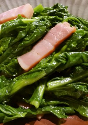 菜の花とベーコンの炒め物-レシピのメイン写真