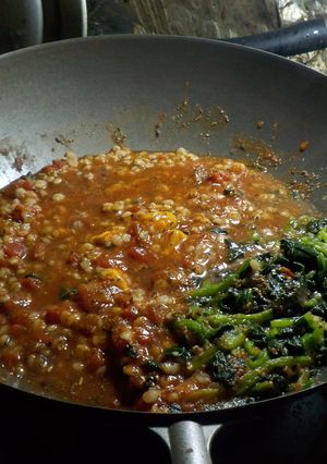 便秘対策としての押麦リゾット-レシピのメイン写真