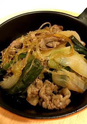 葉玉ねぎと牛肉の甘辛煮-レシピのメイン写真
