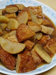 大根とさつま揚げの炒め煮-レシピのメイン写真