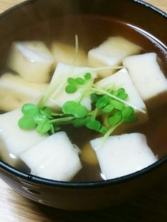 はんぺんのすまし汁~(*´╰╯`๓)♬-レシピのメイン写真