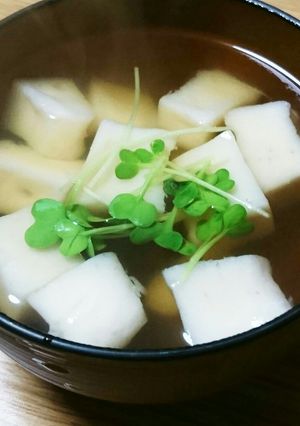 はんぺんのすまし汁～(*´╰╯`๓)♬-レシピのメイン写真